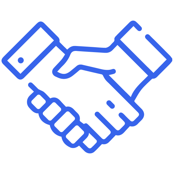 shaking hand logo image